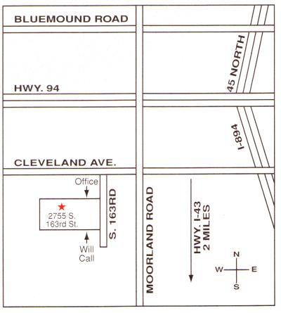 Map of All County Electric Supply